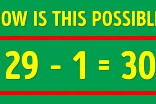 Bài toán 'làm cách nào để 29-1=30': Cách giải không phải ai cũng biết!