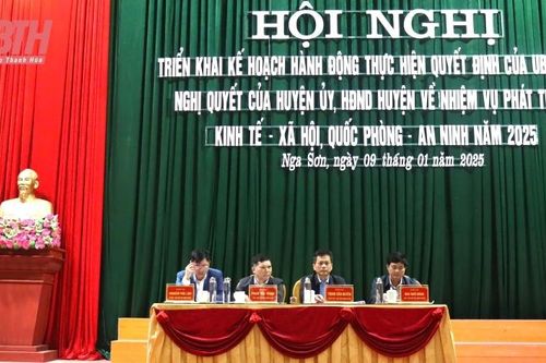 Nga Sơn: Phấn đấu hoàn thành 24 chỉ tiêu nhiệm vụ năm 2025
