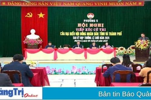 Đại biểu HĐND tỉnh và HĐND TP. Đông Hà tiếp xúc cử tri tại Phường 5