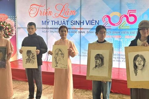 60 tác giả tham gia triển lãm mỹ thuật sinh viên năm 2025