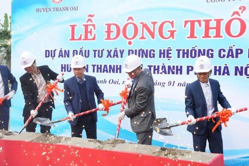 Hà Nội đầu tư xây dựng hệ thống cấp nước sinh hoạt cho 11 xã của huyện Thanh Oai