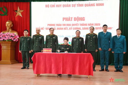 Bộ CHQS tỉnh Quảng Ninh phát động Phong trào Thi đua Quyết thắng năm 2025