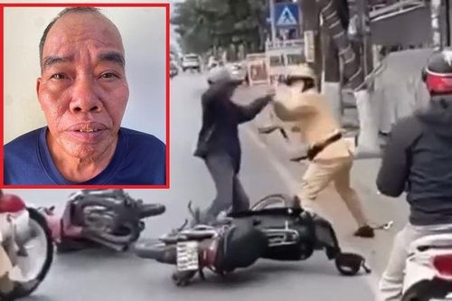 Tạm giữ hình sự người đàn ông đánh Cảnh sát giao thông