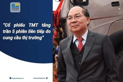 Chủ tịch TMT: Cổ phiếu tăng trần 5 phiên liên tiếp do thị trường
