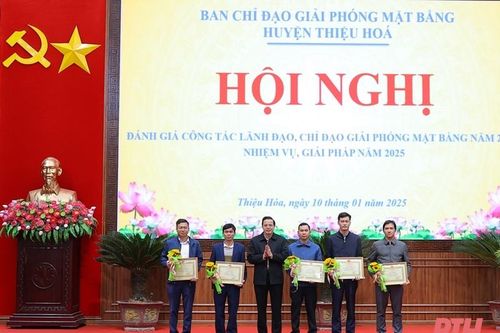 Thiệu Hóa hoàn thành giải phóng mặt bằng 28 dự án trong năm 2024