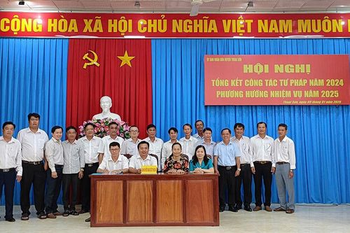 Thoại Sơn triển khai nhiệm vụ công tác tư pháp năm 2025