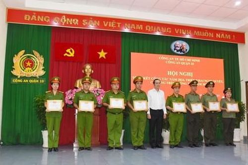 Công an Quận 10 tổng kết năm 2024, triển khai chương trình công tác năm 2025