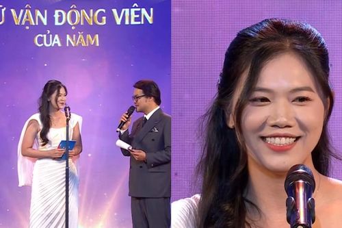 Nhan sắc xinh đẹp của Ánh Viên ở lễ trao giải Cúp Chiến thắng khiến CĐV ấn tượng