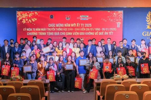 Trường đại học tặng quà cho sinh viên không về quê ăn Tết