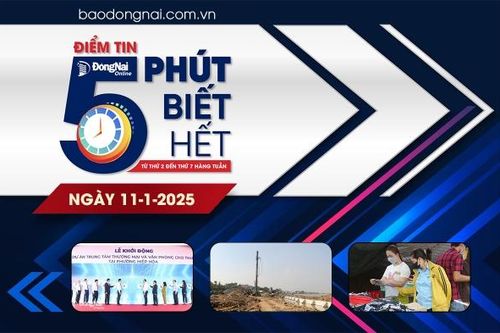 Điểm tin '5 phút biết hết' sáng 11-1: Đồng Nai thu gần 8,3 ngàn tỷ đồng nợ thuế trong năm 2024