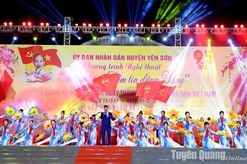 Yên Sơn tổ chức chương trình nghệ thuật đặc biệt 'Mãi mãi niềm tin dâng Đảng'