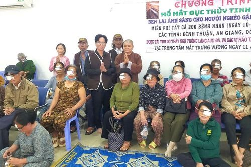Ban Từ thiện xã hội Phật giáo H.Tánh Linh tổ chức phẫu thuật mắt miễn phí cho 78 bệnh nhân