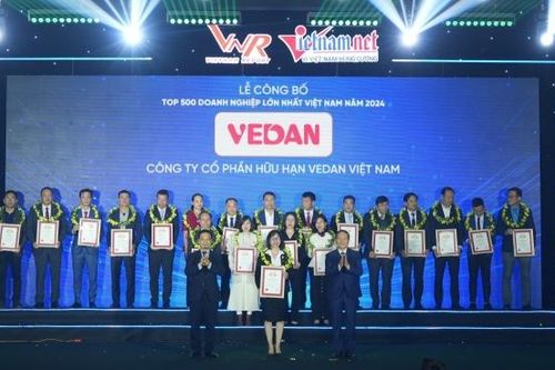 Vedan Việt Nam 12 năm liên tiếp trong 'Top 500 doanh nghiệp lớn nhất Việt Nam'