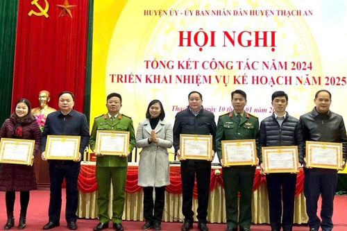 Thạch An triển khai nhiệm vụ năm 2025