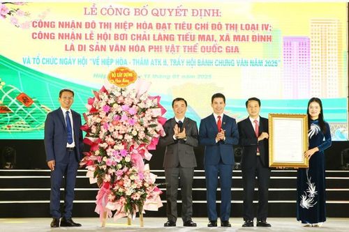 Bắc Giang: huyện Hiệp Hòa được công nhận là đô thị loại IV
