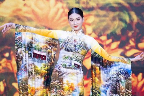 Di tích đền Hùng ẩn hiện trong áo dài di sản