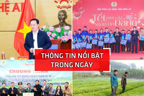 Nghệ An: Thông tin nổi bật ngày 12/1