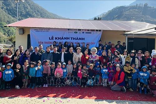 Khánh thành điểm trường ở xã vùng cao biên giới Hà Giang