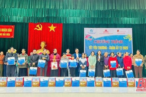 Trao tặng hơn 200 suất quà Tết cho hội viên phụ nữ và trẻ em mồ côi tại thị xã Nghi Sơn