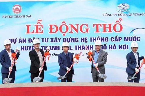 Hà Nội: Khởi công Dự án cấp nước sinh hoạt cho 11 xã huyện Thanh Oai