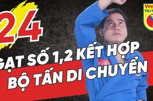 Học võ Vovinam-Tập 24: Ôn tập Gạt 3, 4 kết hợp tấn