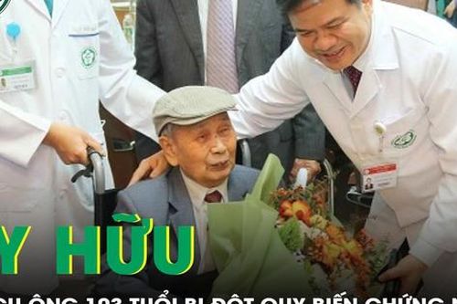 Hy hữu: Áp dụng 2 phương pháp cứu cụ ông 103 tuổi bị đột quỵ, tiên lượng nguy kịch
