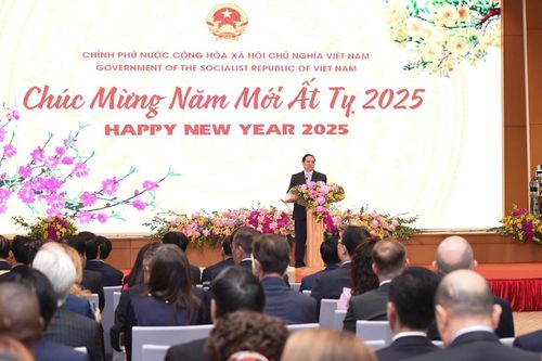Thủ tướng Phạm Minh Chính chiêu đãi Đoàn Ngoại giao nhân dịp Tết cổ truyền