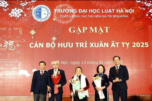Trường Đại học Luật Hà Nội: Gặp mặt cán bộ hưu trí nhân dịp Xuân Ất Tỵ 2025