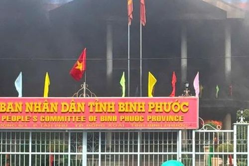 Công an thông tin vụ cháy trụ sở UBND tỉnh Bình Phước