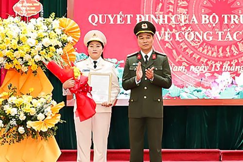 Nữ Thượng tá giữ chức vụ Phó Giám đốc Công an tỉnh Hà Nam