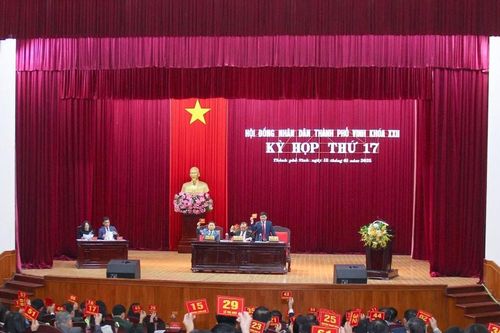 HĐND thành phố Vinh tổ chức kỳ họp thứ 17 để xem xét quyết định một số nội dung quan trọng thuộc thẩm quyền
