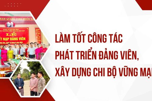 Làm tốt công tác phát triển đảng viên, xây dựng chi bộ vững mạnh