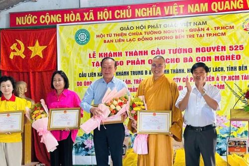 Chùa Tường Nguyên khánh thành công trình dân sinh Tường Nguyên 525 tại tỉnh Bến Tre