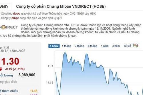 VNDirect: Nguy cơ đánh mất thị phần môi giới, cổ phiếu rơi về đáy