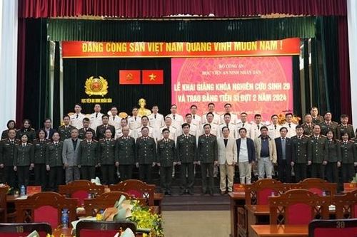 Học viện ANND trao bằng tiến sĩ năm 2024