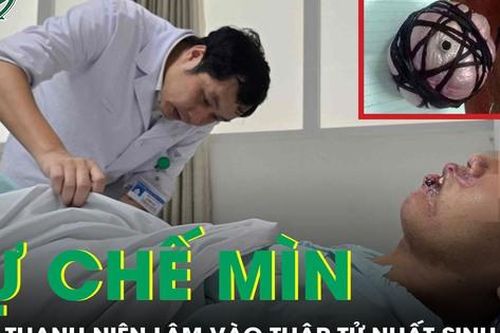 Tự chế mìn, nam thanh niên nguy kịch, nguy cơ tử vong cao