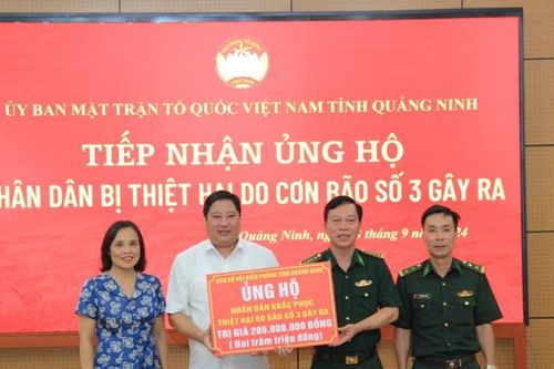 Quảng Ninh: Tiếp nhận trên 160 tỷ đồng ủng hộ khắc phục cơn bão số 3
