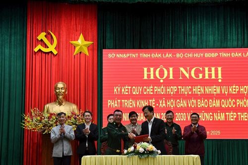 Đắk Lắk: Ký kết phối hợp phát triển kinh tế xã hội gắn với bảo đảm quốc phòng an ninh