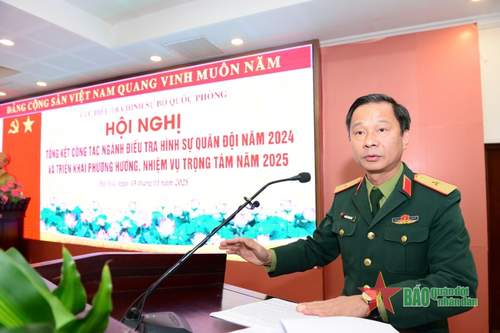 Ngành Điều tra hình sự Quân đội làm tốt công tác điều tra, xử lý các vụ án, vụ việc