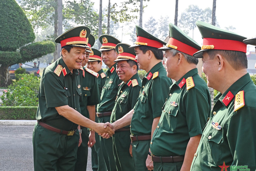 Thượng tướng Võ Minh Lương thăm, chúc Tết các đơn vị tại phía Nam