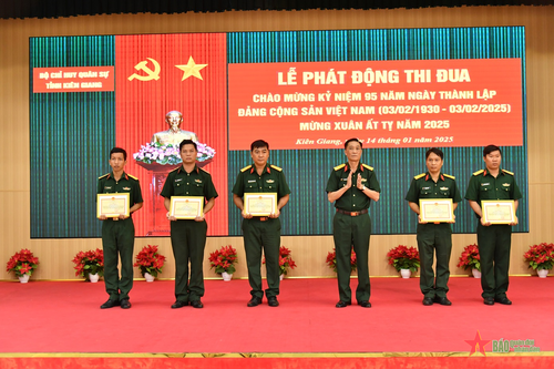 Kiên Giang: Phát động đợt thi đua kỷ niệm ngày thành lập Đảng, mừng Xuân Ất Tỵ 2025