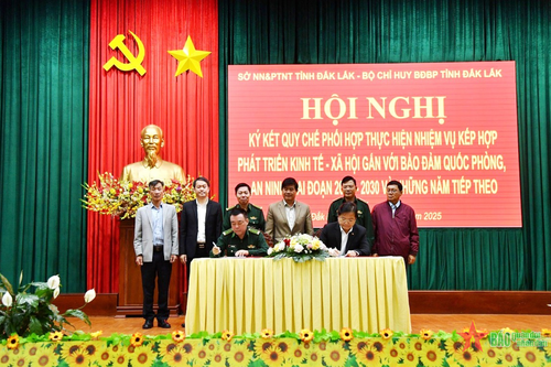 Đắk Lắk: Sở Nông nghiệp và Phát triển nông thôn ký kết quy chế phối hợp với Bộ đội Biên phòng
