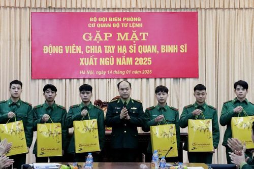 Gặp mặt, động viên, chia tay các đồng chí hạ sĩ quan, binh sĩ xuất ngũ năm 2025