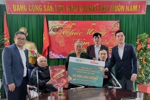 BIDV và báo Tiền Phong khởi động chương trình thăm, chúc Tết thương binh nặng trên toàn quốc