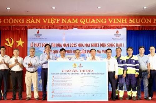 Phát động thi đua vận hành an toàn, hiệu quả NMNĐ Sông Hậu 1 năm 2025