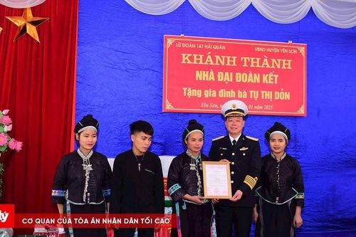 Vùng 1 Hải quân tổ chức khánh thành và bàn giao Nhà đại đoàn kết
