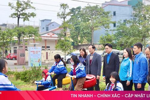 Khánh thành sân chơi tái chế, thân thiện môi trường tại TP Hà Tĩnh
