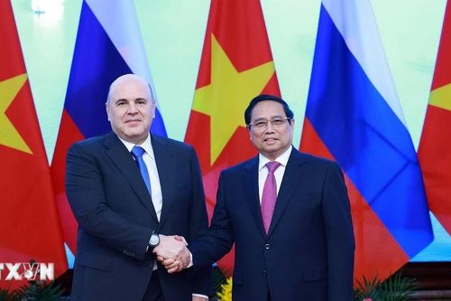 Thủ tướng Phạm Minh Chính hội đàm với Thủ tướng Nga Mikhail Mishustin
