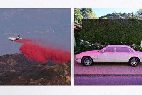 Bột hồng bí ẩn phủ khắp California giữa thảm họa cháy rừng