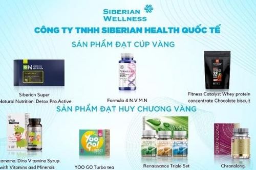 Siberian Wellness nhận giải 'Sản phẩm vàng vì sức khỏe cộng đồng'